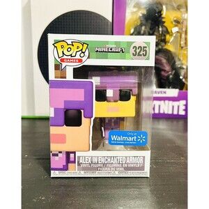 Funko Pop! #325 Minecraft Alex in Enchanted Armor Vinyl Figure Walmart Exclusive